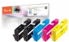 Peach Spar Pack Plus Tintenpatronen kompatibel zu  HP No. 934, No. 935, C2P19A, C2P20A, C2P21A, C2P22A