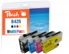 Peach Spar Pack Tintenpatronen kompatibel zu  Brother LC-426VALP