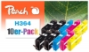 319975 - Peach 10er-Pack Tintenpatronen kompatibel zu No. 364, N9J73AE, SD534EE HP