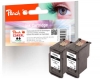 320086 - Peach Doppelpack Druckköpfe schwarz kompatibel zu PG-545XL*2, 8286B001*2 Canon
