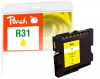 320502 - Peach Tintenpatrone gelb kompatibel zu GC31Y, 405691 Ricoh