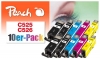 320699 - Peach 10er-Pack Tintenpatronen, kompatibel zu PGI-525, CLI-526, 4541B006 Canon