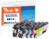 321002 - Peach Spar Plus Pack Tintenpatronen kompatibel zu LC-3235XL Brother
